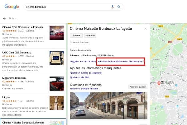 revendiquer propriete etablissement google my business