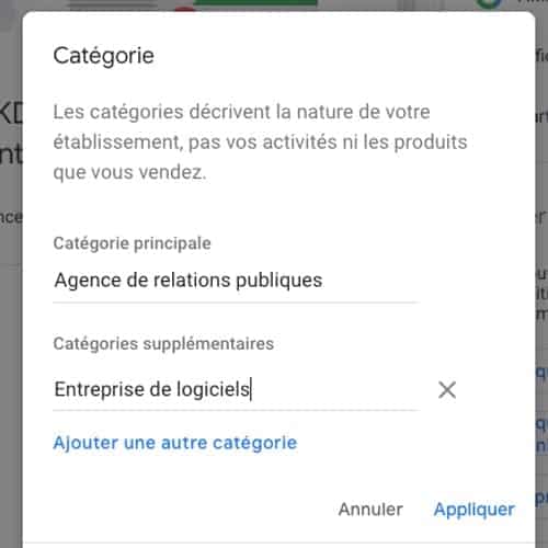 categorie google my business doconnect
